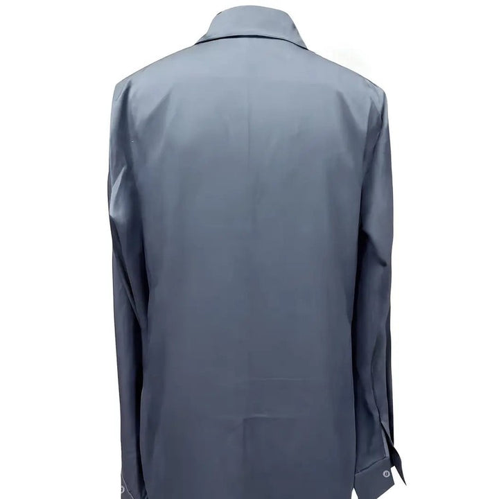 Women's V-Neck Blouse - Shirt Collar