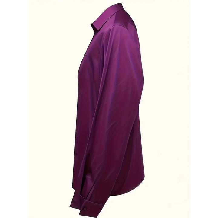Women's V-Neck Blouse - Shirt Collar