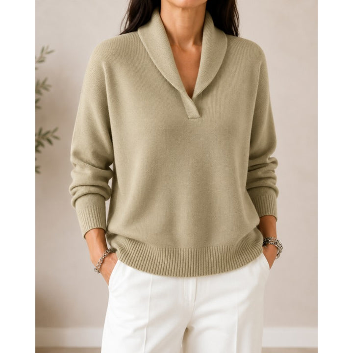 Women's V-Neck Sweater - Relaxed Fit