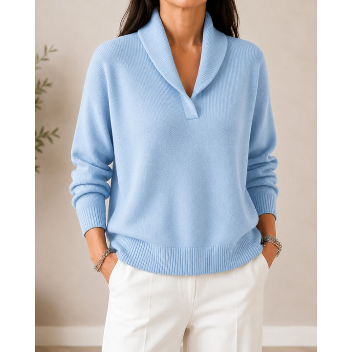 Women's V-Neck Sweater - Relaxed Fit