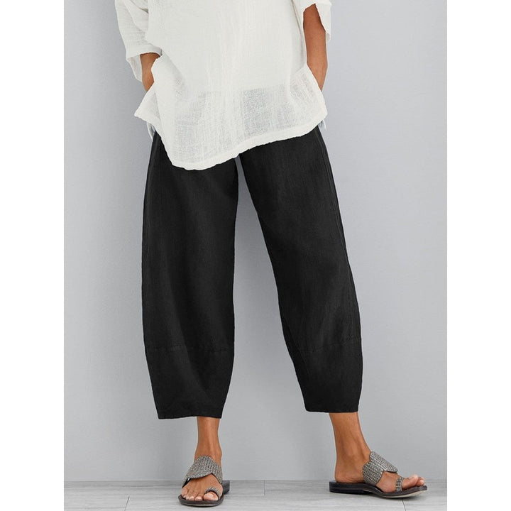 Women's Wide-Leg Cropped Trousers - Available in Multiple Colors