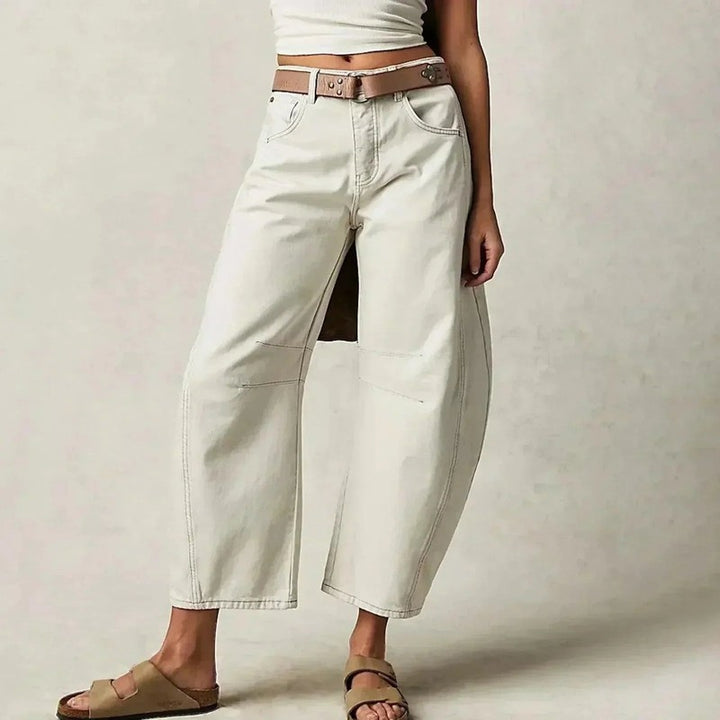 Women's Wide-Leg Jeans - High-Waisted